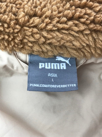 【中古品】【メンズ】 PUMA プーマ BOA FLEECE JACKET 673031-74 ボア フリースジャケット アウター 148-260309-na-19-tag サイズ：L カラー：ブラウン 万代Net店