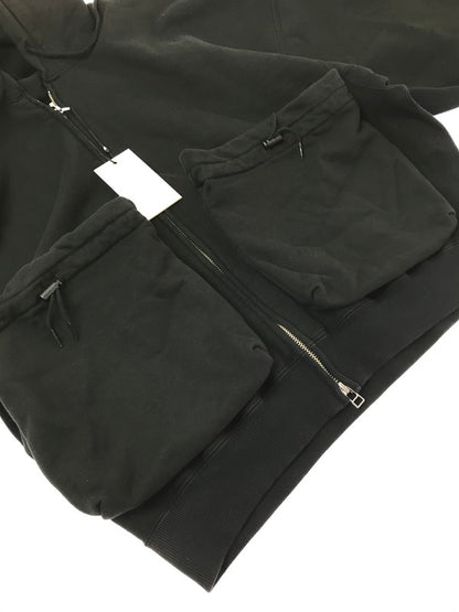 【中古美品】【メンズ】 REFOMED リフォメッド KINCHAKU ZIPUP HOODIE RECU-067 キンチャクジップアップ フーディー パーカー 140-260309-na-14-tag サイズ：1 カラー：ブラック 万代Net店