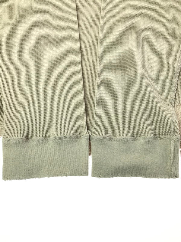 【中古品】【メンズ】 ANCELLM アンセルム DAMAGE WAFFLE HI-NECK LS T-SHIRT ANC-CT135 ダメージ ワッフル ハイネック Tシャツ 140-260309-na-12-tag サイズ：2 カラー：GREIGE 万代Net店