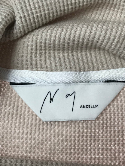 【中古品】【メンズ】 ANCELLM アンセルム DAMAGE WAFFLE HI-NECK LS T-SHIRT ANC-CT135 ダメージ ワッフル ハイネック Tシャツ 140-260309-na-12-tag サイズ：2 カラー：GREIGE 万代Net店