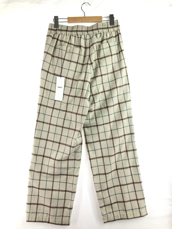 【中古美品】【メンズ】 LQUARTET エルカルテット YARN-DYED COTTON EAZY TROUSERS LQ25FW-LP-012 先染め コットン イージー トラウザーパンツ ボトムス 151-260309-na-10-tag サイズ：L カラー：ホワイト 万代Net店