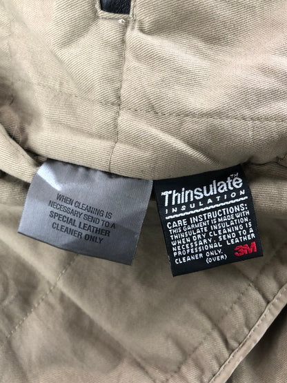 【中古品】【メンズ】 WILSONS LEATHER ウィルソンズ レザー THINSULATE LEATHER BLOUSON シンサレート レザー ブルゾン アウター 146-260319-rt-01-tag サイズ：M カラー：ブラック 万代Net店