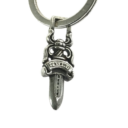 【中古品】【メンズ】 CHROME HEARTS クロムハーツ SV925 DAGGER KEY RING 1 ROLLER ダガー キーリング ローラー キーホルダー 190-260412-na-01-tagh カラー：シルバー 万代Net店