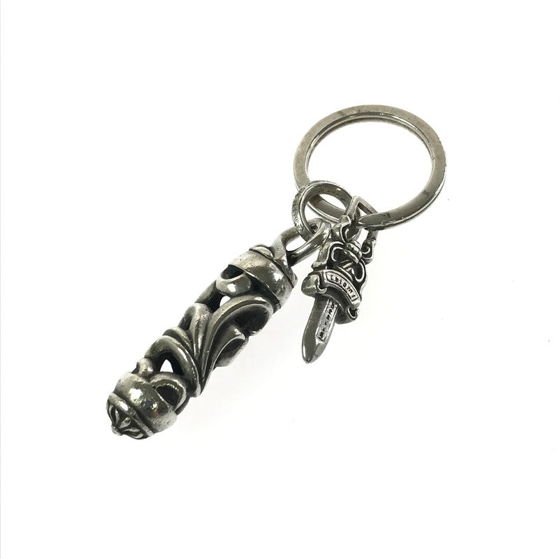 【中古品】【メンズ】 CHROME HEARTS クロムハーツ SV925 DAGGER KEY RING 1 ROLLER ダガー キーリング ローラー キーホルダー 190-260412-na-01-tagh カラー：シルバー 万代Net店