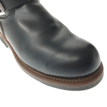 【中古品】【メンズ】 REDWING レッドウィング ENGINEER BOOT 9268 エンジニア ブーツ USA製 プリント羽タグ 靴 164-260620-rt-19-tagh サイズ：8 1/2D カラー：ブラック 万代Net店