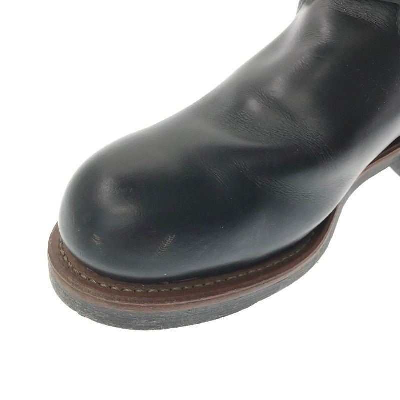 【中古品】【メンズ】 REDWING レッドウィング ENGINEER BOOT 9268 エンジニア ブーツ USA製 プリント羽タグ 靴 164-260620-rt-19-tagh サイズ：8 1/2D カラー：ブラック 万代Net店