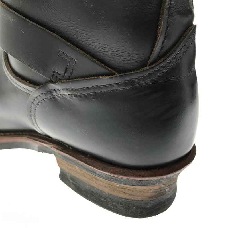 【中古品】【メンズ】 REDWING レッドウィング ENGINEER BOOT 9268 エンジニア ブーツ USA製 プリント羽タグ 靴 164-260620-rt-19-tagh サイズ：8 1/2D カラー：ブラック 万代Net店