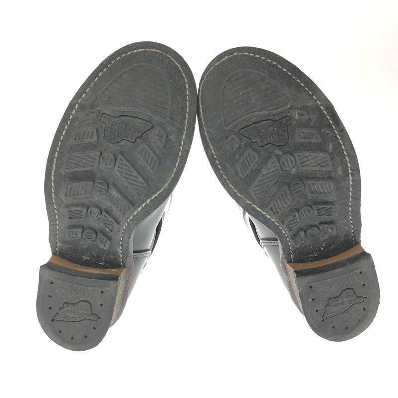 【中古品】【メンズ】 REDWING レッドウィング ENGINEER BOOT 9268 エンジニア ブーツ USA製 プリント羽タグ 靴 164-260620-rt-19-tagh サイズ：8 1/2D カラー：ブラック 万代Net店