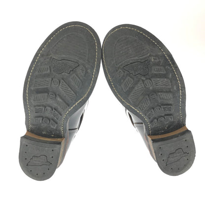 【中古品】【メンズ】 REDWING レッドウィング ENGINEER BOOT 9268 エンジニア ブーツ USA製 プリント羽タグ 靴 164-260620-rt-19-tagh サイズ：8 1/2D カラー：ブラック 万代Net店