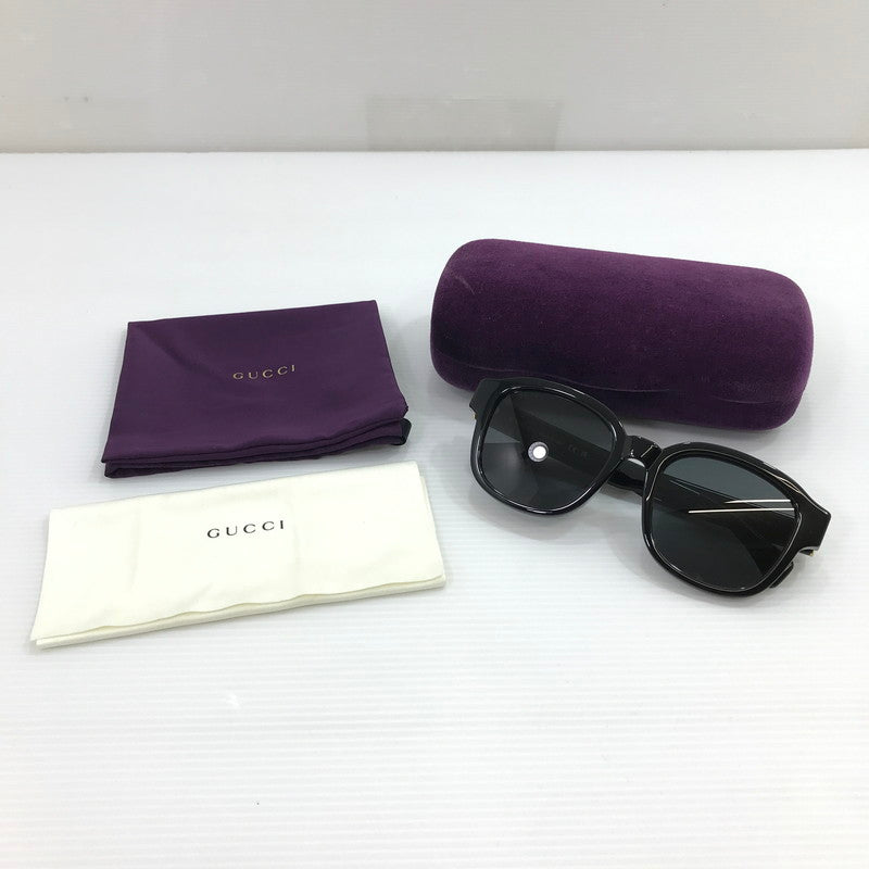 【中古品】【メンズ】 GUCCI グッチ SQUARE SUNGLASSES GG1140SK スクエア サングラス アイウェア アクセサリー 183-260407-na-17-tag サイズ：54□20 145 カラー：ブラック 万代Net店