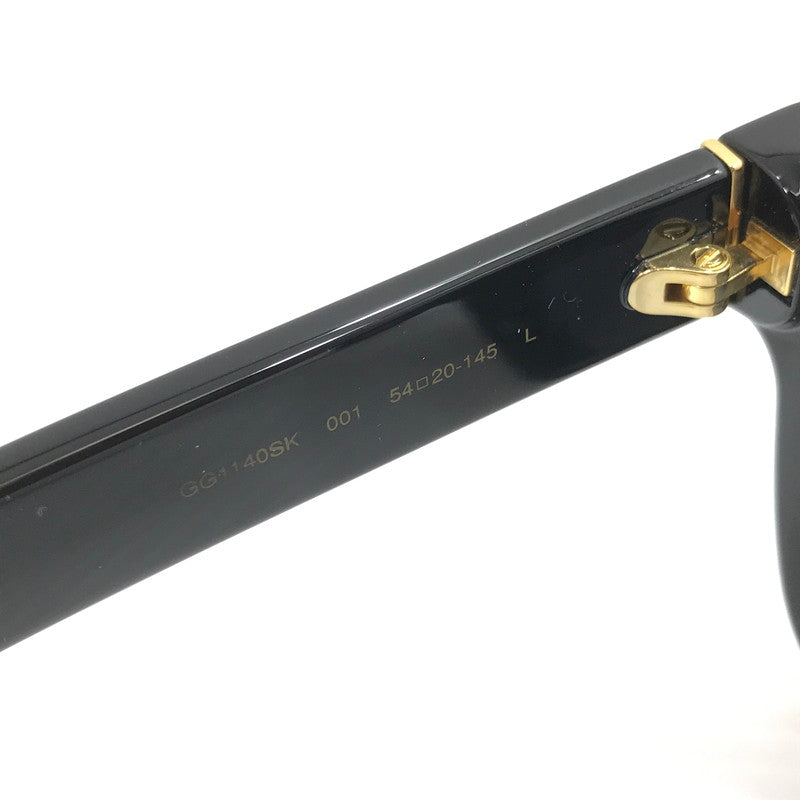 【中古品】【メンズ】 GUCCI グッチ SQUARE SUNGLASSES GG1140SK スクエア サングラス アイウェア アクセサリー 183-260407-na-17-tag サイズ：54□20 145 カラー：ブラック 万代Net店