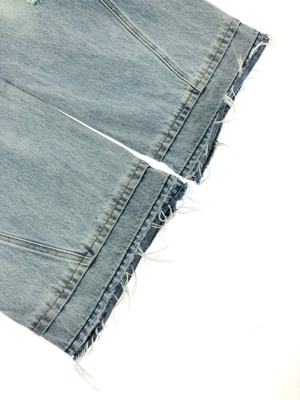 【現状渡し品】【メンズ】 GEN_DAI ゲンダイ DAMAGE DENIM PANTS ダメージ デニムパンツ ジーンズ ボトムス 158-260319-rt-17-tag カラー：ライトインディゴ 万代Net店