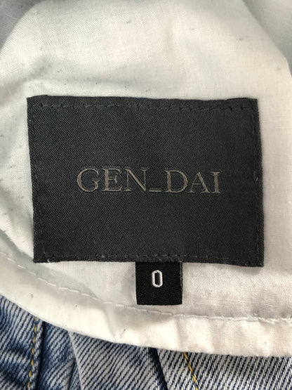 【現状渡し品】【メンズ】 GEN_DAI ゲンダイ DAMAGE DENIM PANTS ダメージ デニムパンツ ジーンズ ボトムス 158-260319-rt-17-tag カラー：ライトインディゴ 万代Net店