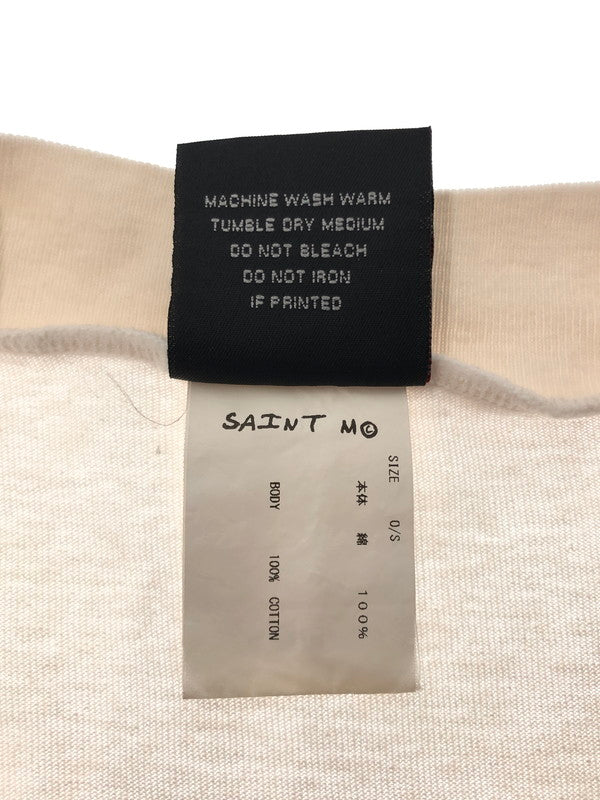 【中古品】【メンズ】 SAINT MICHAEL セントマイケル 23SS L/S TEE MOTOCROSS SM-S23-0000-037 23年春夏 ロングスリーブ Tシャツ 長袖Tシャツ 142-260313-rt-13-tag サイズ：S カラー：ホワイト/マルチカラー 万代Net店