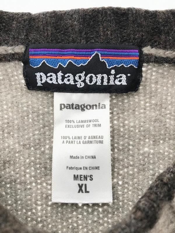 【中古品】【メンズ】 patagonia パタゴニア LAMBS WOOL SWEATER 50665 07年製 ラムズ ウール セーター トップス 144-260408-rt-17-tag サイズ：XL カラー：ベージュ系 万代Net店