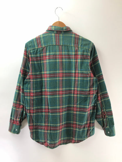 【中古品】【メンズ】 L.L.Bean エルエルビーン 80's CHECK SHIRT 1653 80年代 チェック シャツ USA製 トップス 146-260408-rt-16-tag サイズ：M カラー：グリーン 万代Net店
