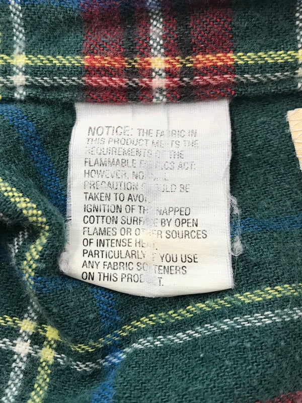 【中古品】【メンズ】 L.L.Bean エルエルビーン 80's CHECK SHIRT 1653 80年代 チェック シャツ USA製 トップス 146-260408-rt-16-tag サイズ：M カラー：グリーン 万代Net店