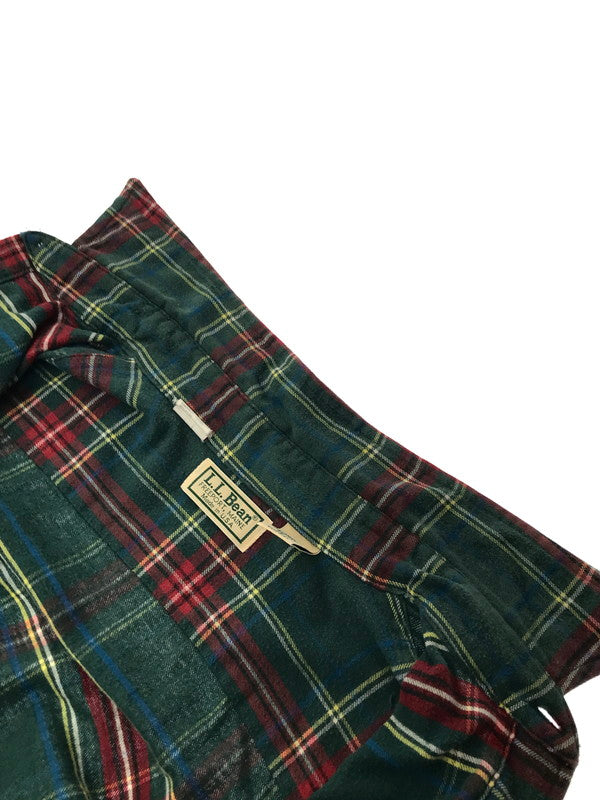 【中古品】【メンズ】 L.L.Bean エルエルビーン 80's CHECK SHIRT 1653 80年代 チェック シャツ USA製 トップス 146-260408-rt-16-tag サイズ：M カラー：グリーン 万代Net店