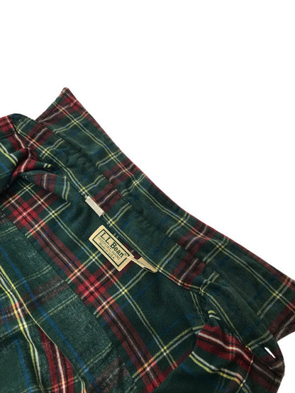 【中古品】【メンズ】 L.L.Bean エルエルビーン 80's CHECK SHIRT 1653 80年代 チェック シャツ USA製 トップス 146-260408-rt-16-tag サイズ：M カラー：グリーン 万代Net店