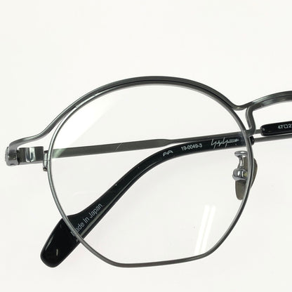 【中古品】【メンズ】 Yohji Yamamoto ヨウジヤマモト EYEWEAR 19-0049-3 アイウェア 眼鏡 アクセサリー 203-260401-na-19-tag サイズ：47□21 140 カラー：シルバー 万代Net店