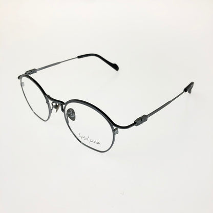 【中古品】【メンズ】 Yohji Yamamoto ヨウジヤマモト EYEWEAR 19-0049-3 アイウェア 眼鏡 アクセサリー 203-260401-na-19-tag サイズ：47□21 140 カラー：シルバー 万代Net店