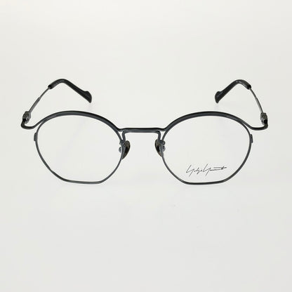 【中古品】【メンズ】 Yohji Yamamoto ヨウジヤマモト EYEWEAR 19-0049-3 アイウェア 眼鏡 アクセサリー 203-260401-na-19-tag サイズ：47□21 140 カラー：シルバー 万代Net店