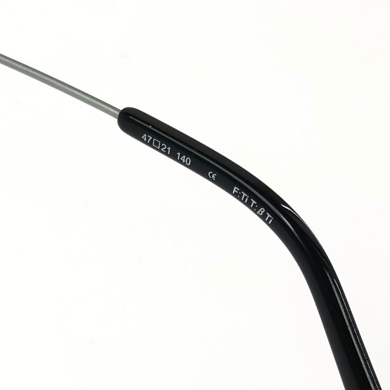 【中古品】【メンズ】 Yohji Yamamoto ヨウジヤマモト EYEWEAR 19-0049-3 アイウェア 眼鏡 アクセサリー 203-260401-na-19-tag サイズ：47□21 140 カラー：シルバー 万代Net店
