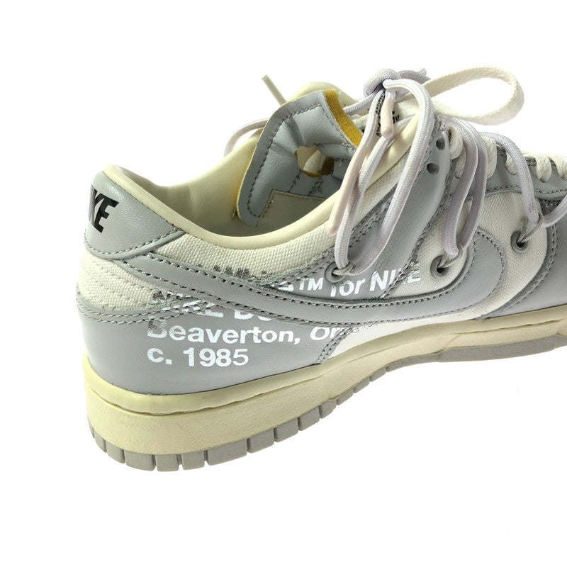 【中古品】【メンズ】 NIKE ナイキ × OFF-WHITE オフホワイト DUNK LOW 1 OF 50 49 DM1602-123 ダンク ロー 1 スニーカー 靴 160-260308-na-05-tag サイズ：27cm US 9 カラー：SAIL/NEUTRAL GREY-HYPER VI 万代Net店