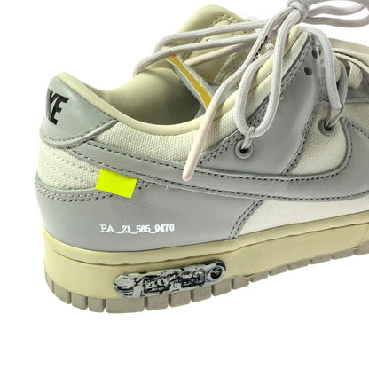 【中古品】【メンズ】 NIKE ナイキ × OFF-WHITE オフホワイト DUNK LOW 1 OF 50 49 DM1602-123 ダンク ロー 1 スニーカー 靴 160-260308-na-05-tag サイズ：27cm US 9 カラー：SAIL/NEUTRAL GREY-HYPER VI 万代Net店