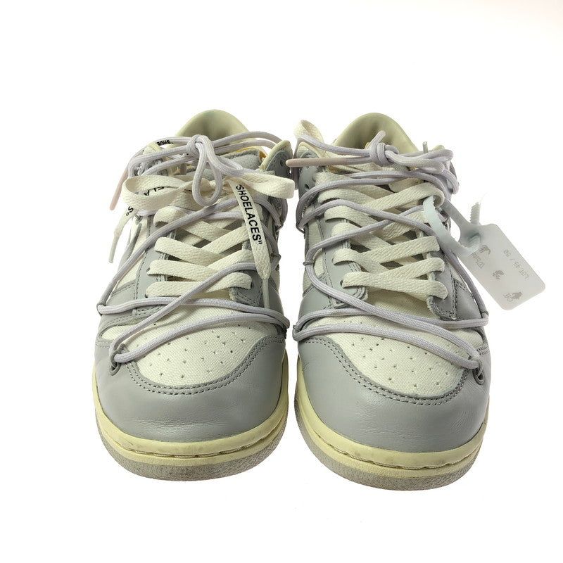 【中古品】【メンズ】 NIKE ナイキ × OFF-WHITE オフホワイト DUNK LOW 1 OF 50 49 DM1602-123 ダンク ロー 1 スニーカー 靴 160-260308-na-05-tag サイズ：27cm US 9 カラー：SAIL/NEUTRAL GREY-HYPER VI 万代Net店
