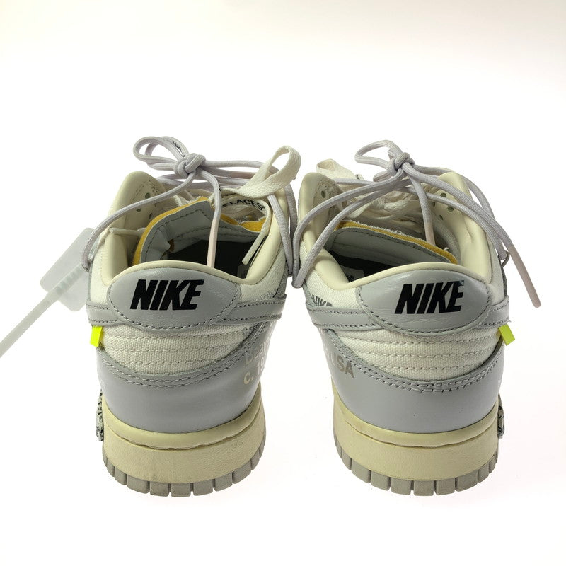 【中古品】【メンズ】 NIKE ナイキ × OFF-WHITE オフホワイト DUNK LOW 1 OF 50 49 DM1602-123 ダンク ロー 1 スニーカー 靴 160-260308-na-05-tag サイズ：27cm US 9 カラー：SAIL/NEUTRAL GREY-HYPER VI 万代Net店