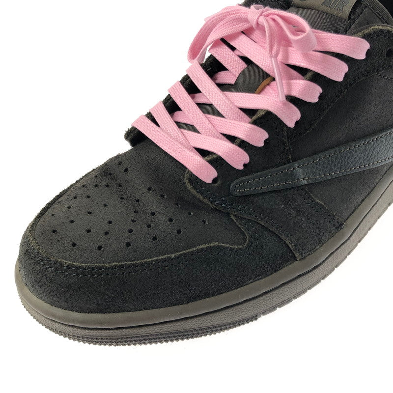【中古品】【メンズ】 NIKE ナイキ × TRAVIS SCOTT トラビス スコット AIR JORDAN 1 LOW OG SP DM7866-202 エアジョーダン 1 ロー スニーカー 靴 160-260308-na-01-tag サイズ：27cm US 9 カラー：DARK MOCHA/BLACK-VELVET BROWN 万代Net店