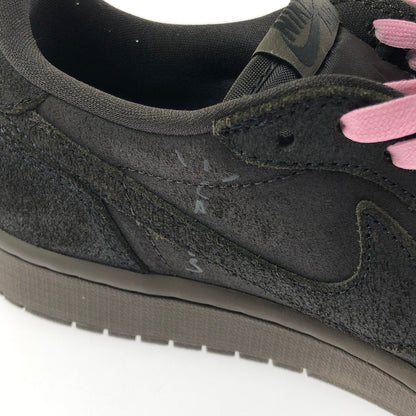 【中古品】【メンズ】 NIKE ナイキ × TRAVIS SCOTT トラビス スコット AIR JORDAN 1 LOW OG SP DM7866-202 エアジョーダン 1 ロー スニーカー 靴 160-260308-na-01-tag サイズ：27cm US 9 カラー：DARK MOCHA/BLACK-VELVET BROWN 万代Net店