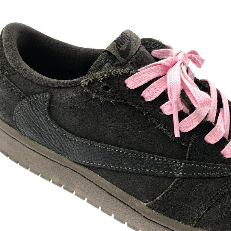 【中古品】【メンズ】 NIKE ナイキ × TRAVIS SCOTT トラビス スコット AIR JORDAN 1 LOW OG SP DM7866-202 エアジョーダン 1 ロー スニーカー 靴 160-260308-na-01-tag サイズ：27cm US 9 カラー：DARK MOCHA/BLACK-VELVET BROWN 万代Net店