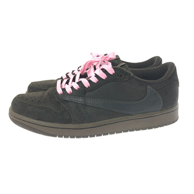 【中古品】【メンズ】 NIKE ナイキ × TRAVIS SCOTT トラビス スコット AIR JORDAN 1 LOW OG SP DM7866-202 エアジョーダン 1 ロー スニーカー 靴 160-260308-na-01-tag サイズ：27cm US 9 カラー：DARK MOCHA/BLACK-VELVET BROWN 万代Net店
