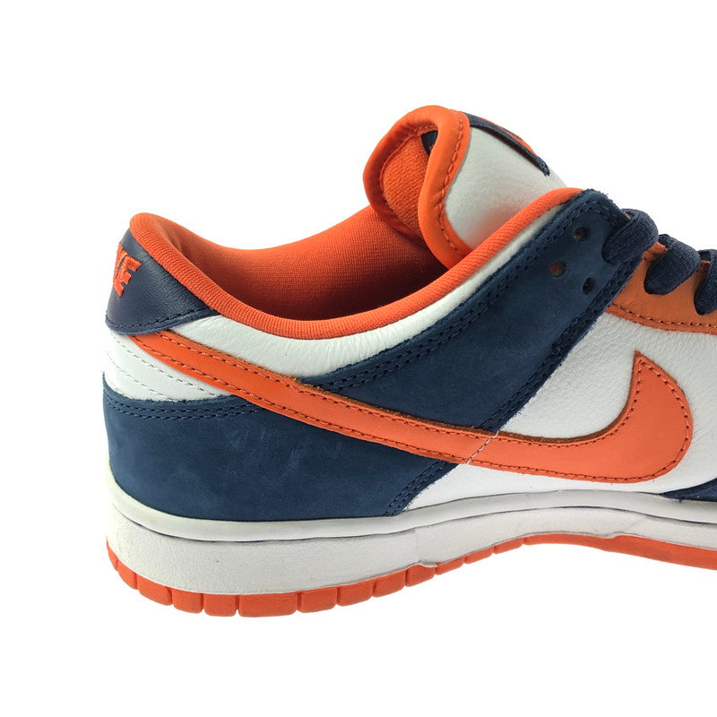 【中古品】【メンズ】 NIKE SB ナイキエスビー DUNK LOW PRO SB 304292-184 ダンク ロー スニーカー 靴 160-260308-na-06-tag サイズ：26.5cm US 8.5 カラー："BRONCOS" WHITE/ORANGE BLAZE-MIDNIGHT NAVY 万代Net店