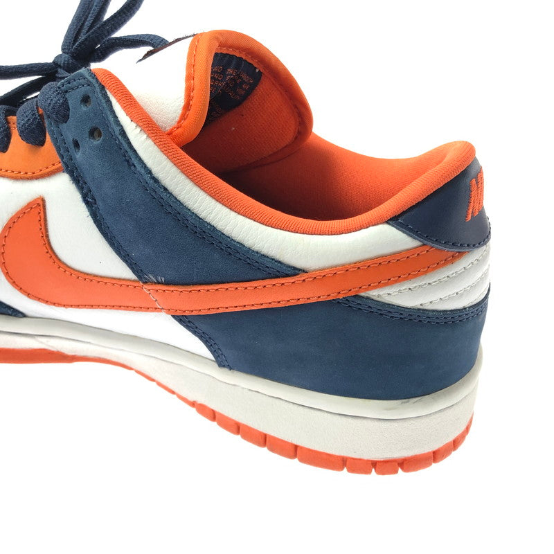 【中古品】【メンズ】 NIKE SB ナイキエスビー DUNK LOW PRO SB 304292-184 ダンク ロー スニーカー 靴 160-260308-na-06-tag サイズ：26.5cm US 8.5 カラー："BRONCOS" WHITE/ORANGE BLAZE-MIDNIGHT NAVY 万代Net店