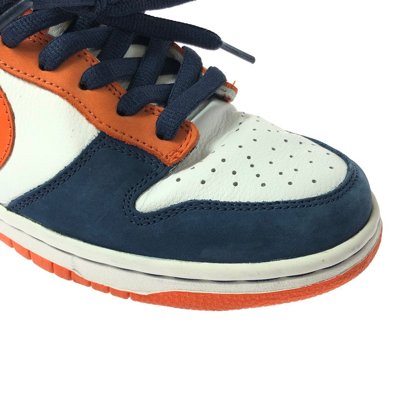 【中古品】【メンズ】 NIKE SB ナイキエスビー DUNK LOW PRO SB 304292-184 ダンク ロー スニーカー 靴 160-260308-na-06-tag サイズ：26.5cm US 8.5 カラー："BRONCOS" WHITE/ORANGE BLAZE-MIDNIGHT NAVY 万代Net店