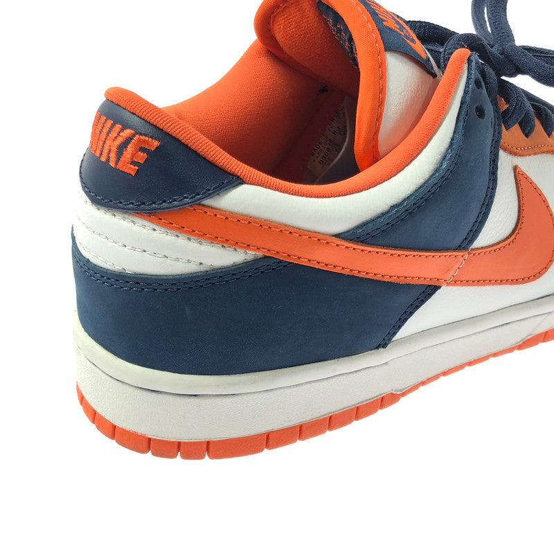 【中古品】【メンズ】 NIKE SB ナイキエスビー DUNK LOW PRO SB 304292-184 ダンク ロー スニーカー 靴 160-260308-na-06-tag サイズ：26.5cm US 8.5 カラー："BRONCOS" WHITE/ORANGE BLAZE-MIDNIGHT NAVY 万代Net店
