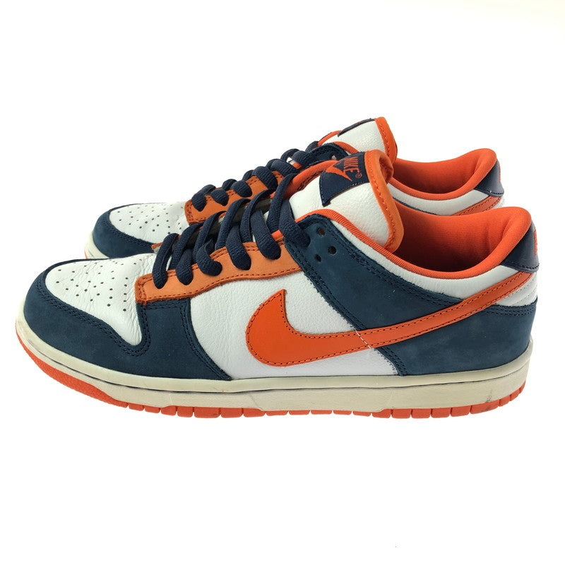 【中古品】【メンズ】 NIKE SB ナイキエスビー DUNK LOW PRO SB 304292-184 ダンク ロー スニーカー 靴 160-260308-na-06-tag サイズ：26.5cm US 8.5 カラー："BRONCOS" WHITE/ORANGE BLAZE-MIDNIGHT NAVY 万代Net店