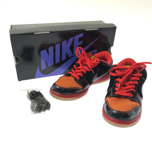 【中古品】【メンズ】 NIKE SB ナイキエスビー DUNK LOW PREMIUM 313170-003 ダンク ロー プレミアム スニーカー 靴 160-260308-na-07-tag サイズ：26.5cm US 8.5 カラー："HAWAII"BLACK/BLACK-DEEP ORANGE 万代Net店