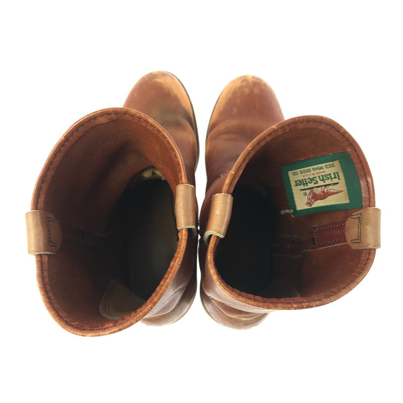 【現状渡し品】【メンズ】 RED WING レッドウィング 90's IRISH SETTER 866 90年代 アイリッシュ セッター 緑犬タグ ペコスブーツ 靴 164-260913-rt-39-tagh サイズ：6D カラー：ブラウン 万代Net店