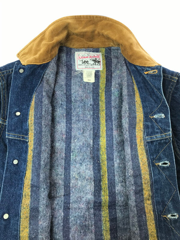 【中古品】【メンズ】 LEE リー 80's VINTAGE STORM RIDER 221-2647 80年代 ヴィンテージ ストームライダー アメリカ製 デニムジャケット アウター 146-260429-yy-19-tag サイズ：38R カラー：ブルー 万代Net店
