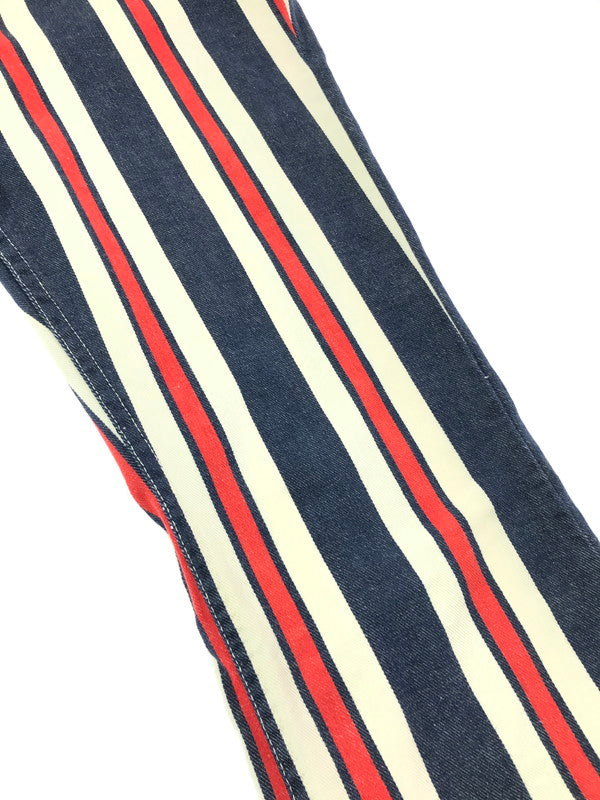 【中古品】【メンズ】 WRANGLER ラングラー 70'S MULTICOLLAR STRIPE BOOT CUT DENIM PANTS 70年代 ストライプ ブーツカット デニムパンツ ボトムス 157-260920-na-12-tagh サイズ：11/12 カラー：マルチカラー 万代Net店