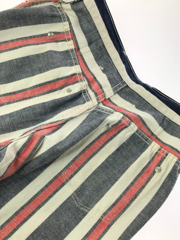 【中古品】【メンズ】 WRANGLER ラングラー 70'S MULTICOLLAR STRIPE BOOT CUT DENIM PANTS 70年代 ストライプ ブーツカット デニムパンツ ボトムス 157-260920-na-12-tagh サイズ：11/12 カラー：マルチカラー 万代Net店