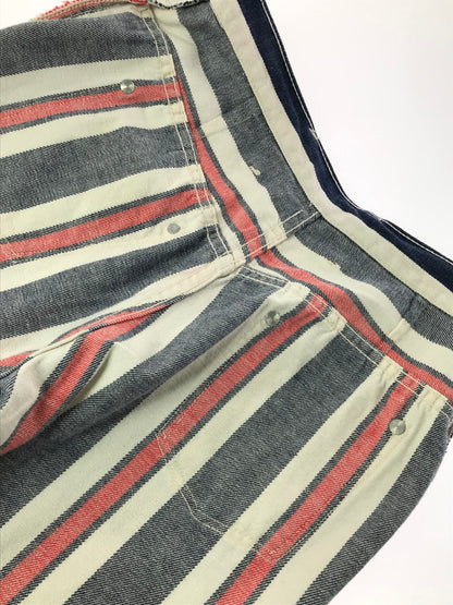 【中古品】【メンズ】 WRANGLER ラングラー 70'S MULTICOLLAR STRIPE BOOT CUT DENIM PANTS 70年代 ストライプ ブーツカット デニムパンツ ボトムス 157-260920-na-12-tagh サイズ：11/12 カラー：マルチカラー 万代Net店