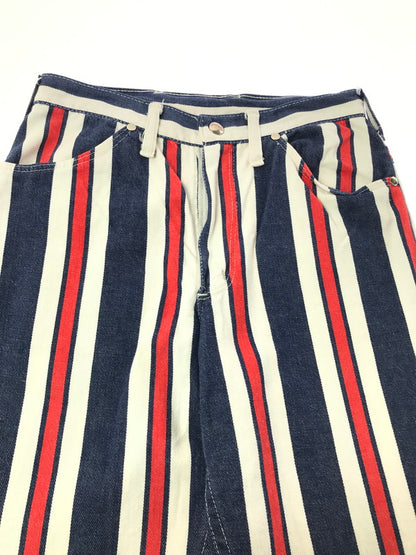 【中古品】【メンズ】 WRANGLER ラングラー 70'S MULTICOLLAR STRIPE BOOT CUT DENIM PANTS 70年代 ストライプ ブーツカット デニムパンツ ボトムス 157-260920-na-12-tagh サイズ：11/12 カラー：マルチカラー 万代Net店
