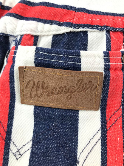 【中古品】【メンズ】 WRANGLER ラングラー 70'S MULTICOLLAR STRIPE BOOT CUT DENIM PANTS 70年代 ストライプ ブーツカット デニムパンツ ボトムス 157-260920-na-12-tagh サイズ：11/12 カラー：マルチカラー 万代Net店