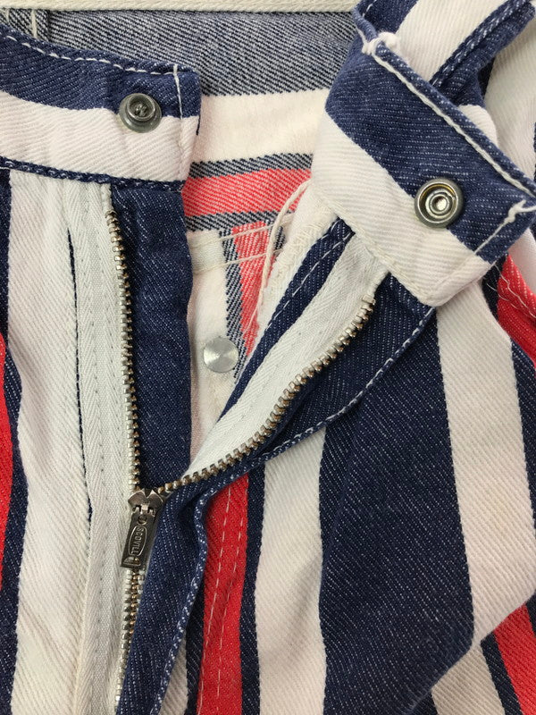 【中古品】【メンズ】 WRANGLER ラングラー 70'S MULTICOLLAR STRIPE BOOT CUT DENIM PANTS 70年代 ストライプ ブーツカット デニムパンツ ボトムス 157-260920-na-12-tagh サイズ：11/12 カラー：マルチカラー 万代Net店