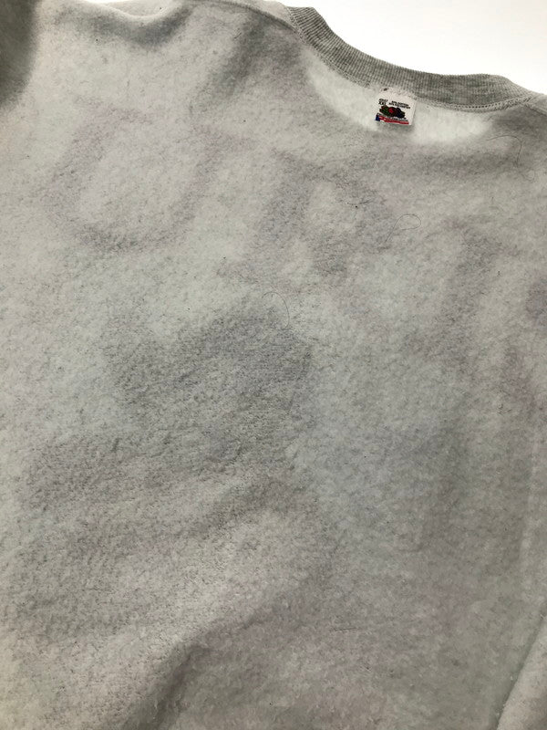 【中古品】【メンズ】 FRUITS OF THE LOOM フルーツ オブ ザ ルーム 90's SWEAT SHIRT 90年代 ３段ロゴプリント スウェット シャツ トレーナー トップス 146-260508-ty-03-tag サイズ：XXL カラー：グレー 万代Net店
